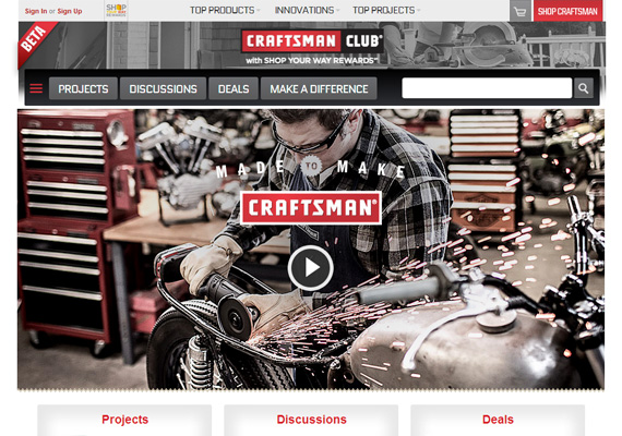 Club Craftsman developed using Bootstrap & Angular JS. Feel free to visit the site however I have not touched it since it was built during the first half of 2013. https://club.craftsman.com/